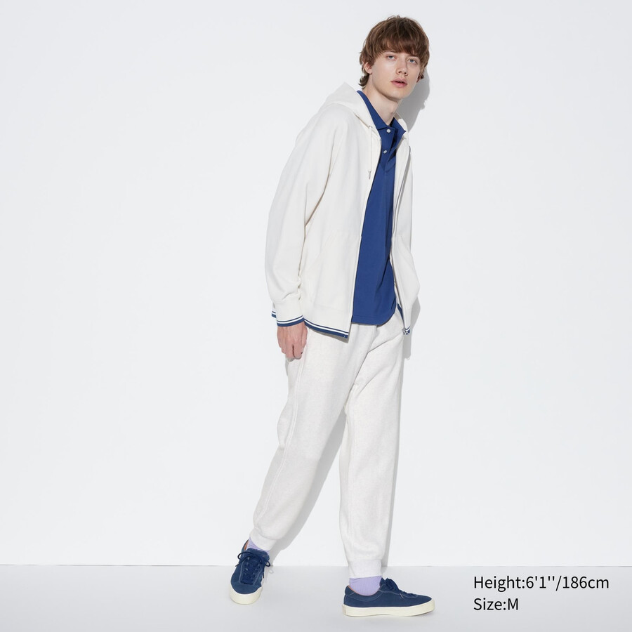 uniqlo joggers herrbyxor ljusgrå