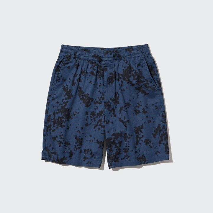 herr uniqlo dry stretch leaf print easys byxor gröna