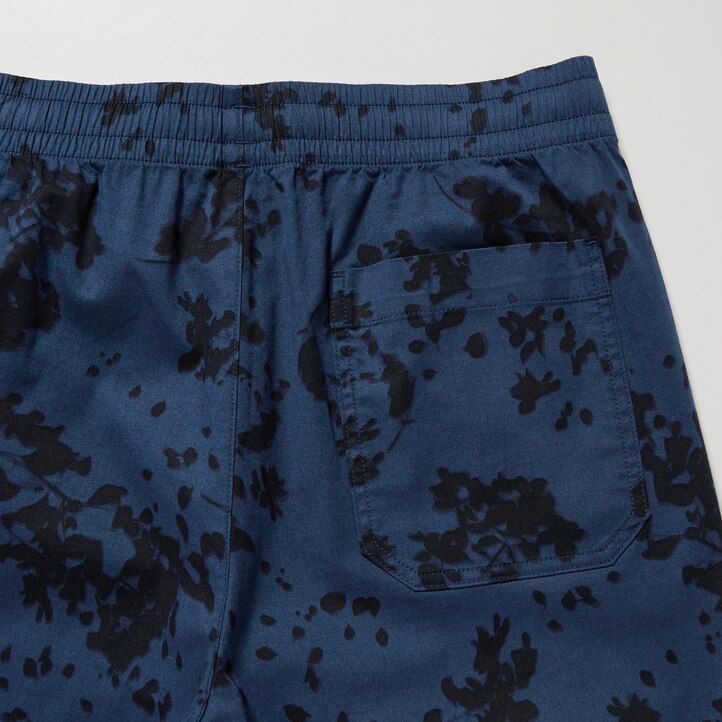herr uniqlo dry stretch leaf print easys byxor gröna