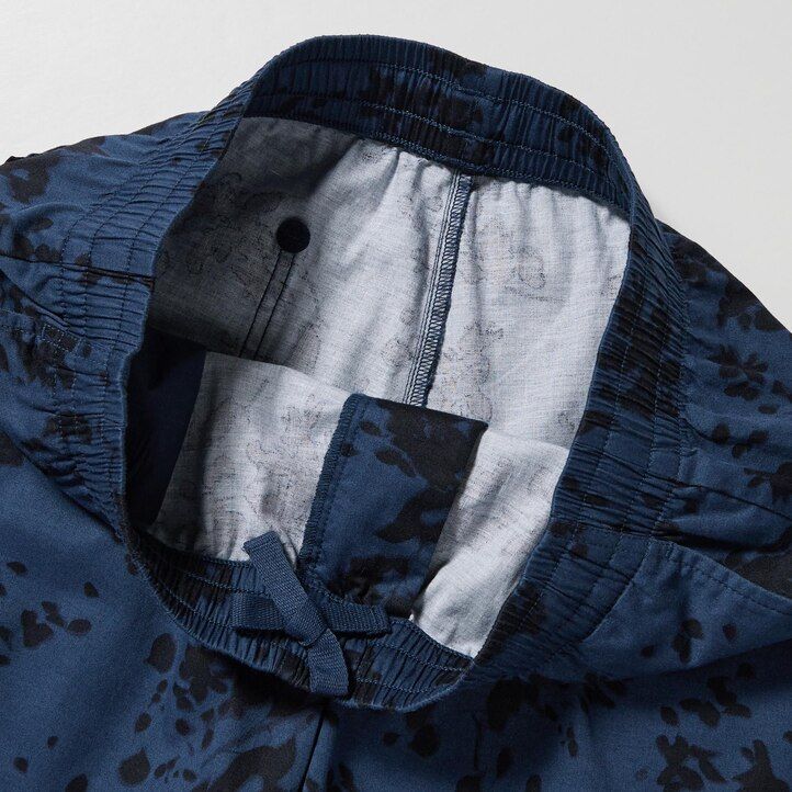 herr uniqlo dry stretch leaf print easys byxor gröna
