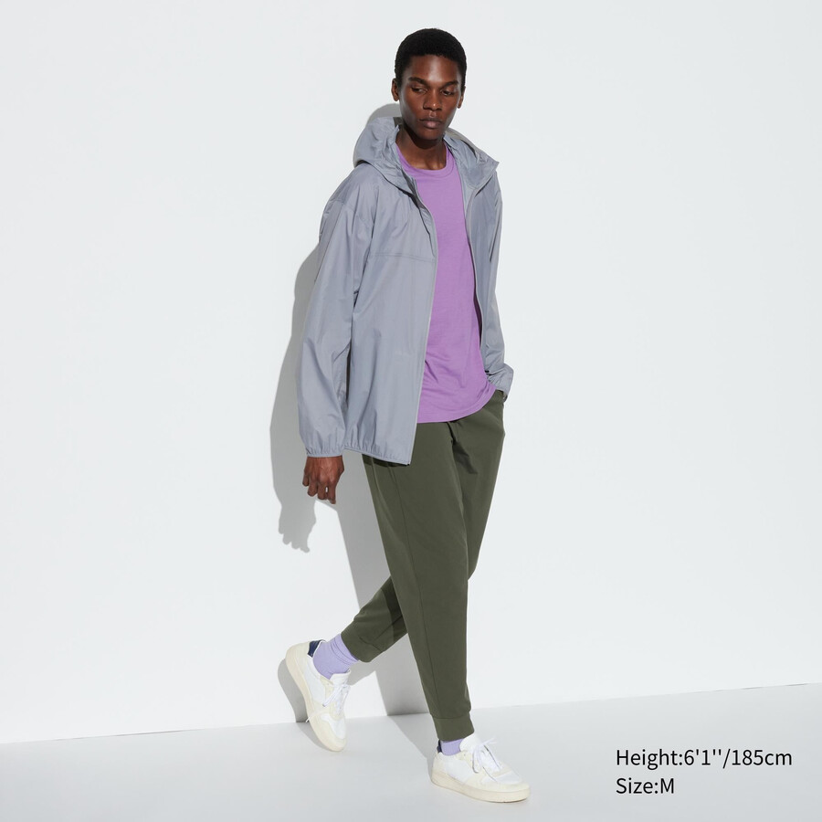 uniqlo ultra stretch dry ex herrbyxor olivgrön