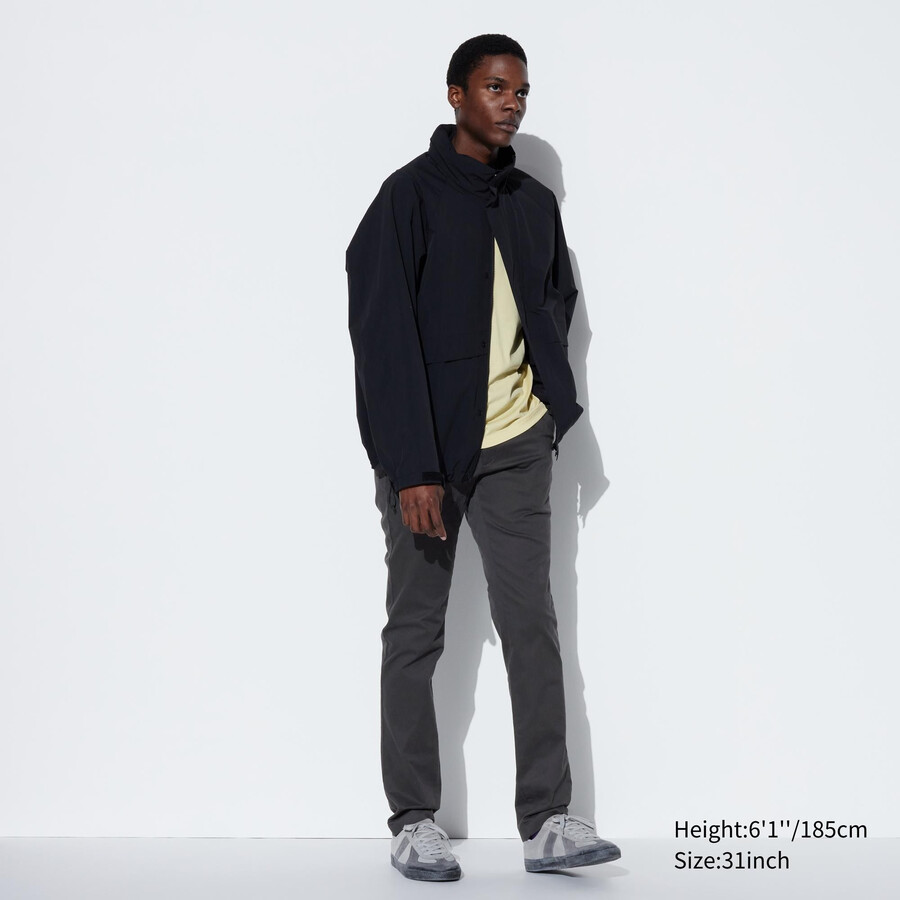 uniqlo slim fit chino herrbyxor mörkgrå