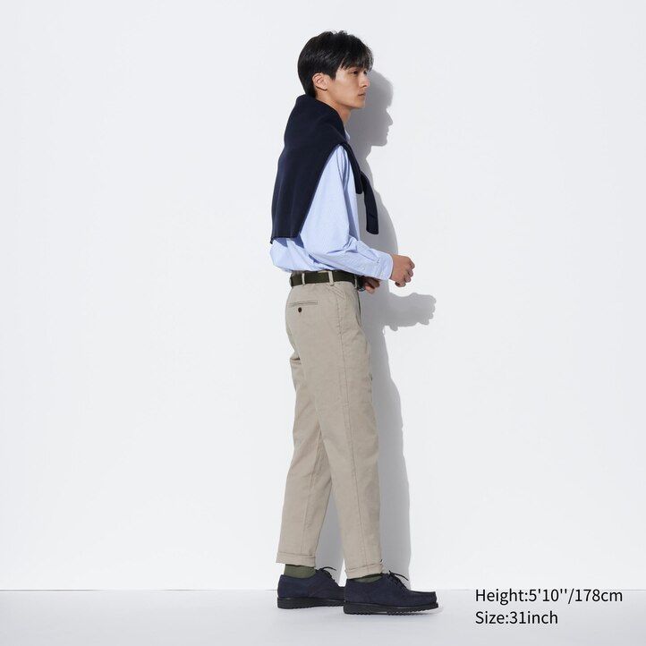 uniqlo slim fit chino herrbyxor mörkgrå