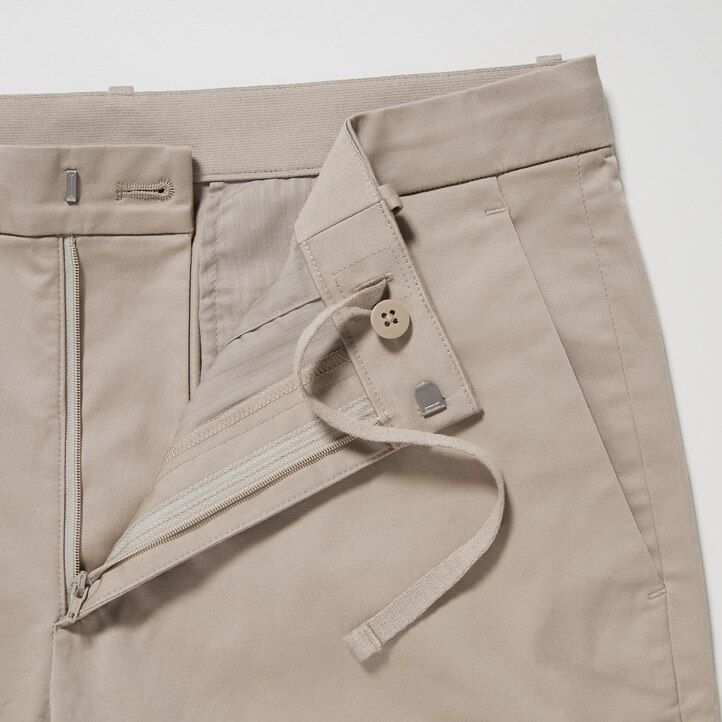 uniqlo stretch slim fit herrbyxor grå