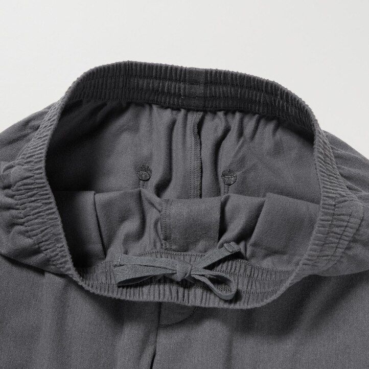herr uniqlo flanellbyxor i ankellängd grå