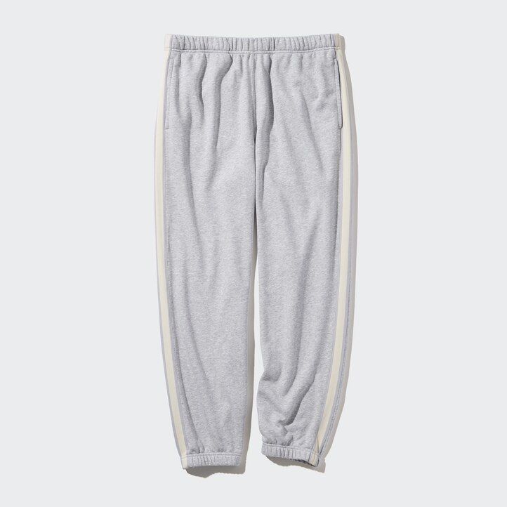 uniqlo side randiga herrbyxor grå