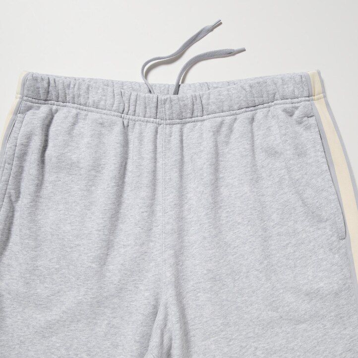 uniqlo side randiga herrbyxor grå