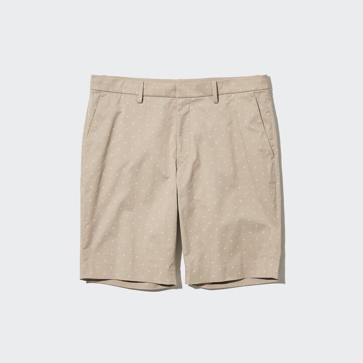 uniqlo stretch slim fit herrbyxor beige
