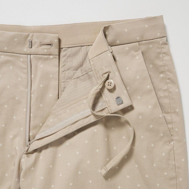 uniqlo stretch slim fit herrbyxor beige