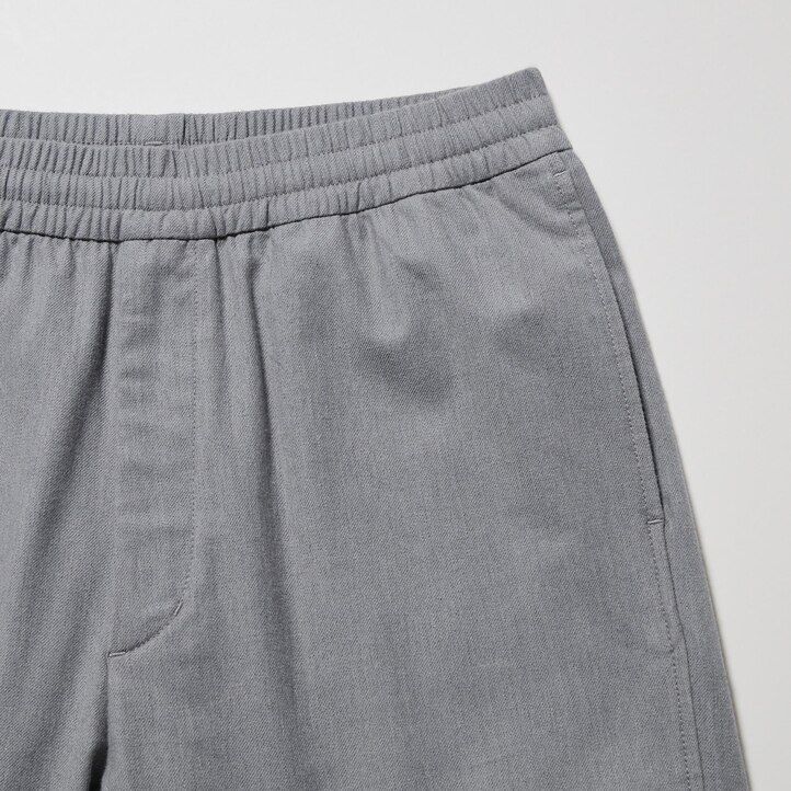 herr uniqlo flanellbyxor i ankellängd i grått