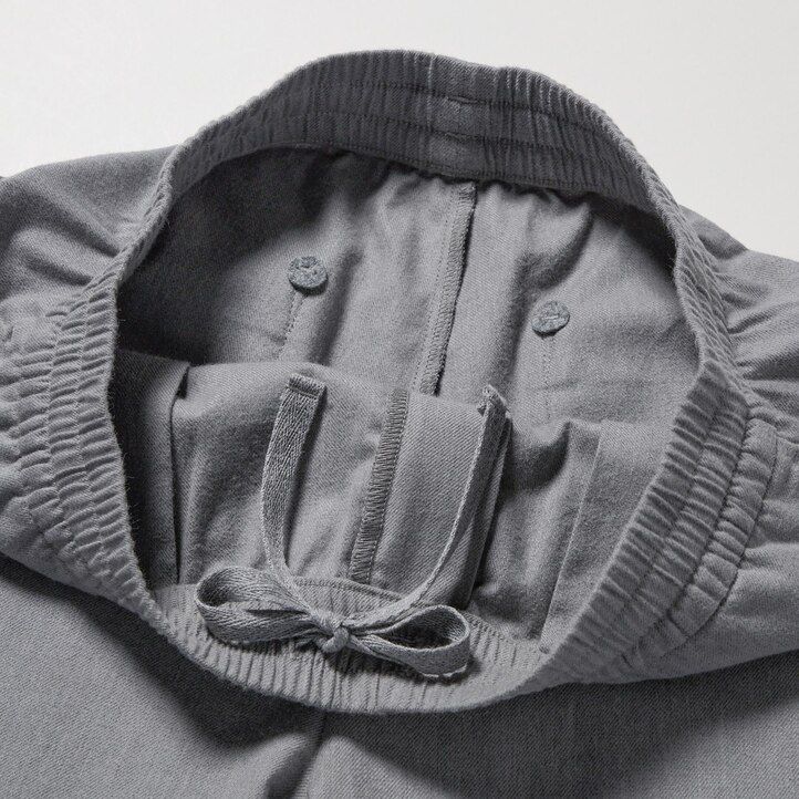 herr uniqlo flanellbyxor i ankellängd i grått