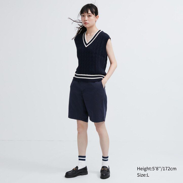 rosa uniqlo chinos herrbyxor