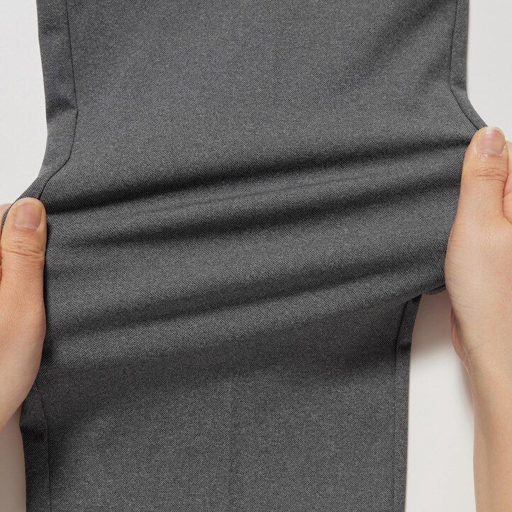 herr uniqlo smart ultra stretch ankellånga byxor grå