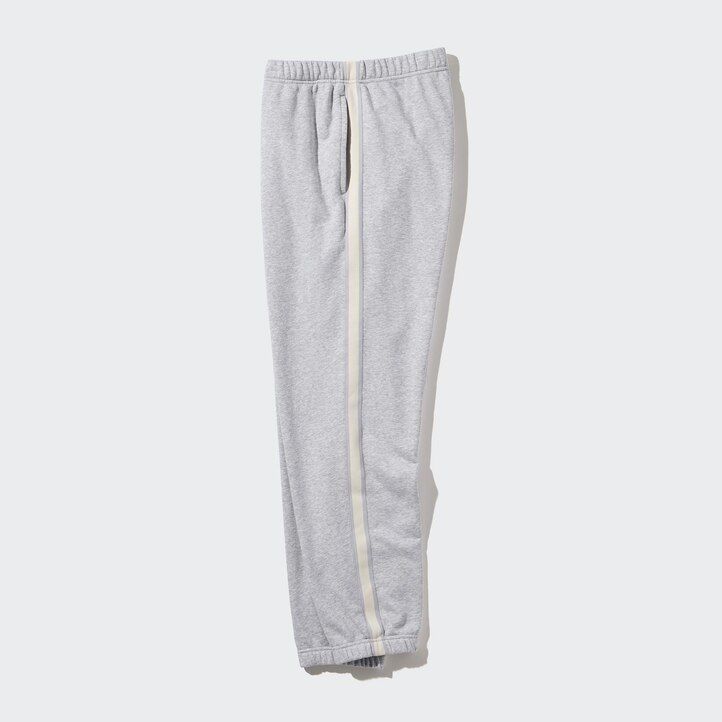 uniqlo side randiga herrbyxor grå