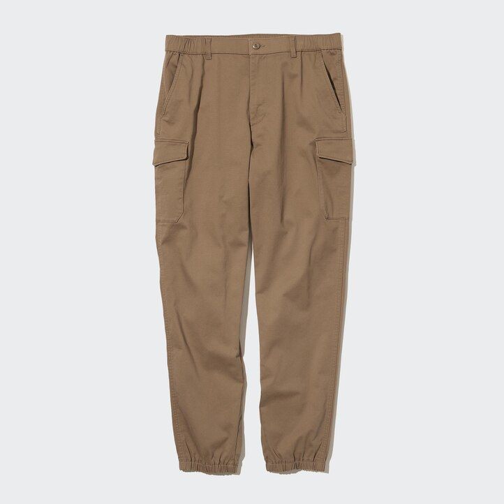 olivgröna uniqlorgo joggingbyxor för män
