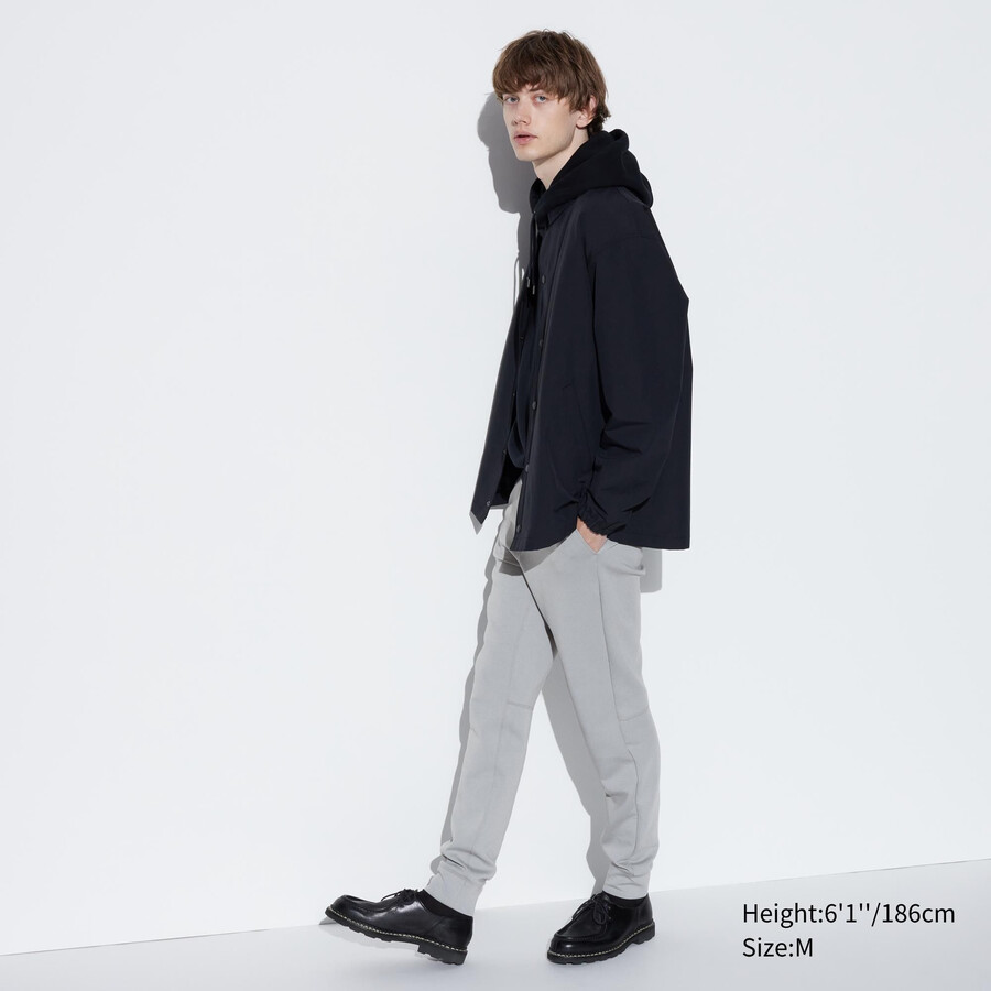 herr uniqlo dry stretchbyxor ljusgrå