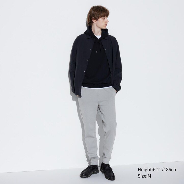 herr uniqlo dry stretchbyxor ljusgrå