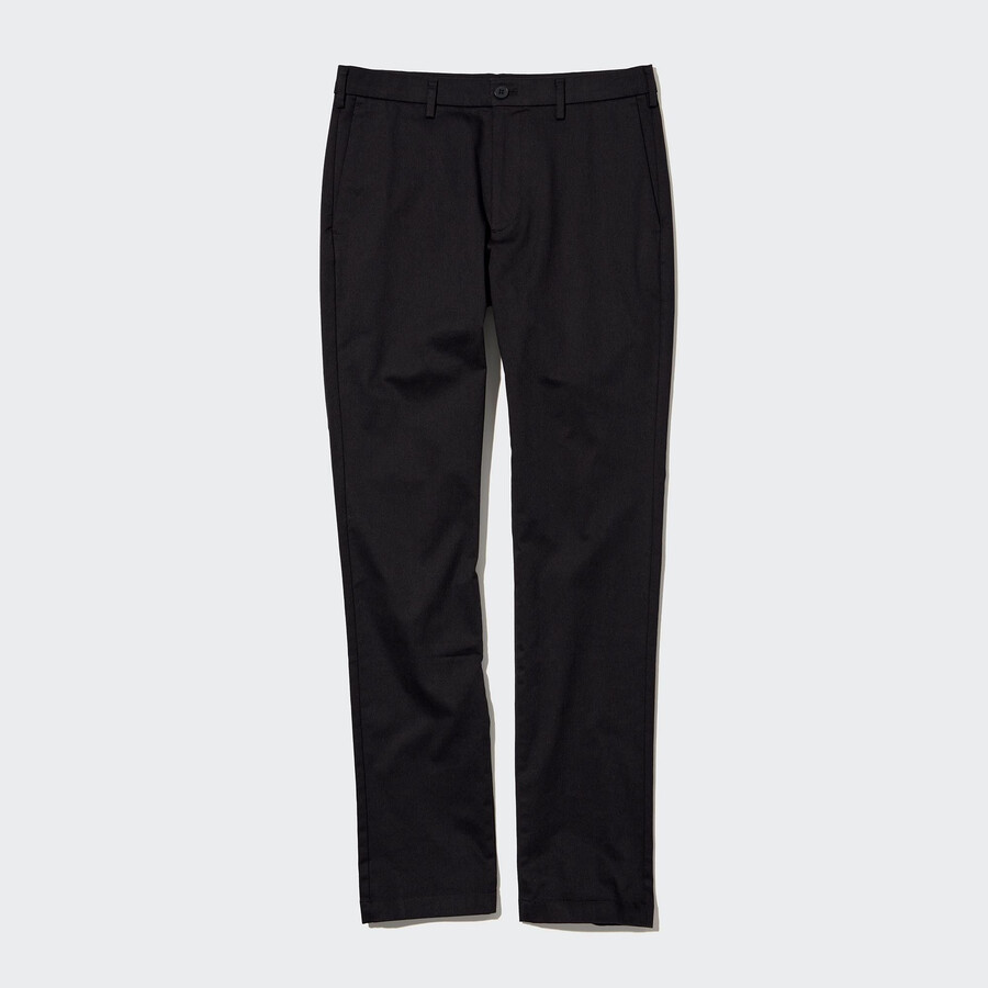 svarta uniqlo slim fit chinos herrbyxor