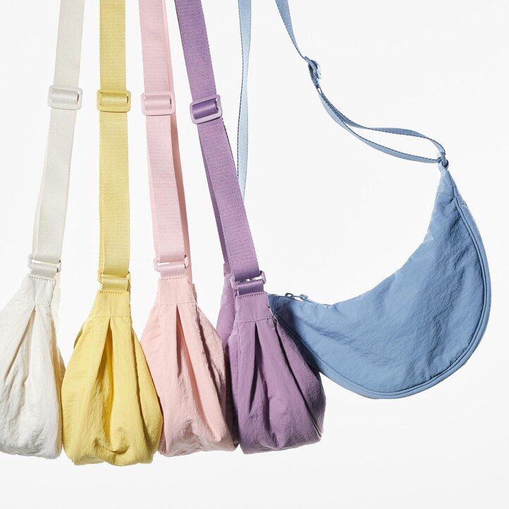 uniqlo round mini shoulder bag damväskor gul