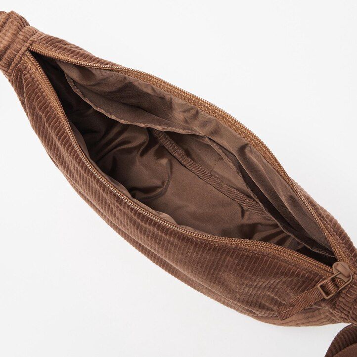 olivgrön uniqlo rund mini axelväska corduroy damväskor