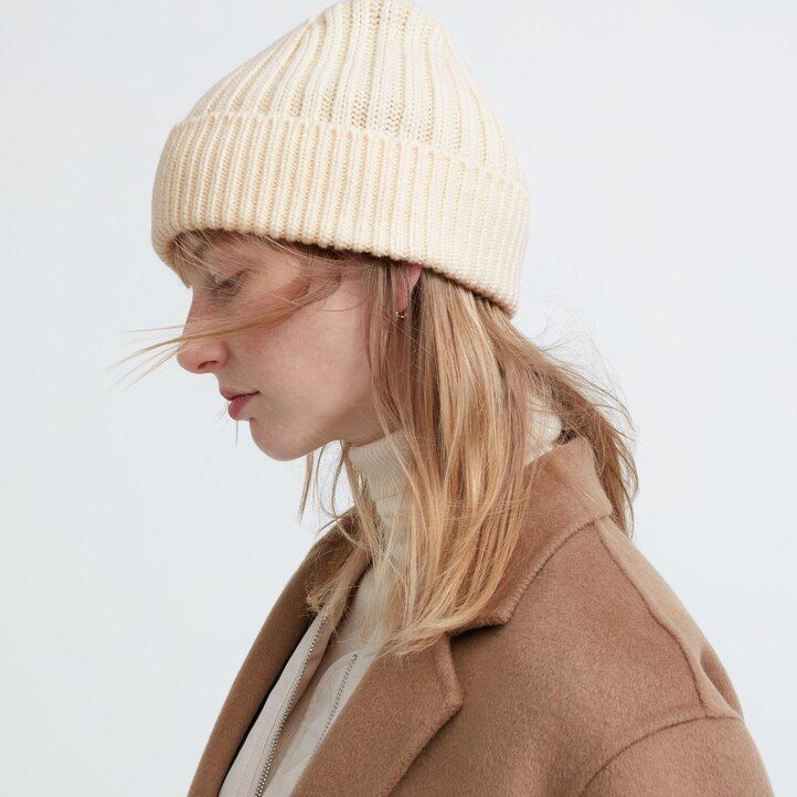 uniqlo heattech ribbed damväskor vita