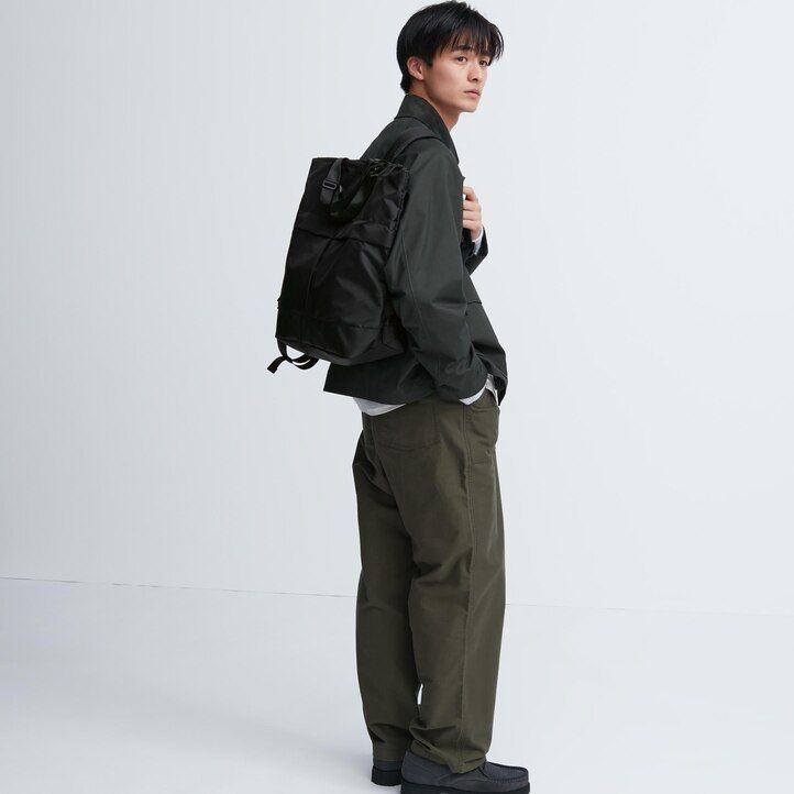 svarta uniqlo two way utility bag för kvinnor