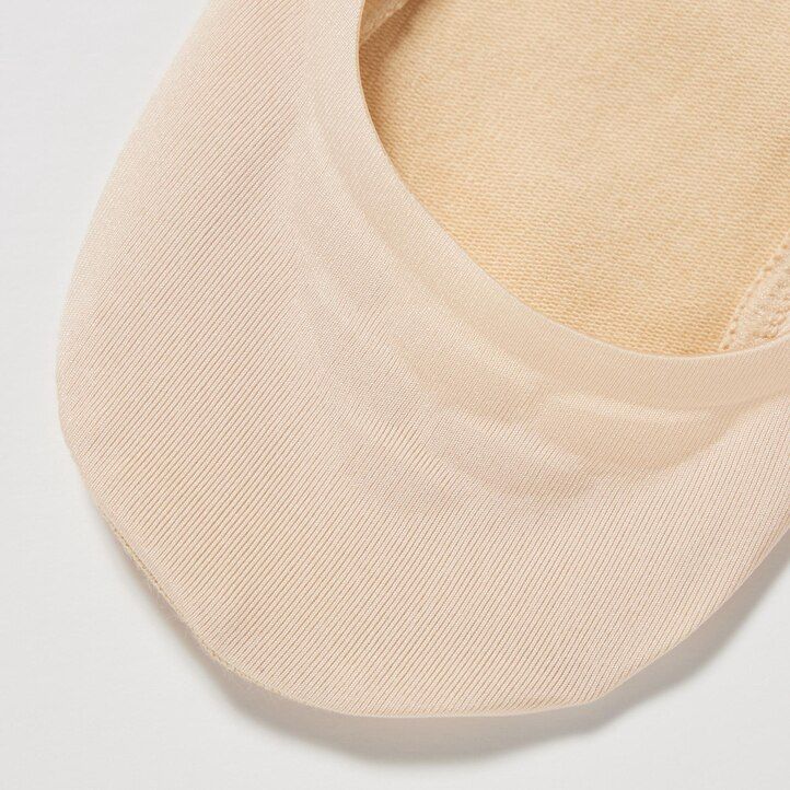svarta uniqlo sheer invisible no show-strumpor med tre par för kvinnor