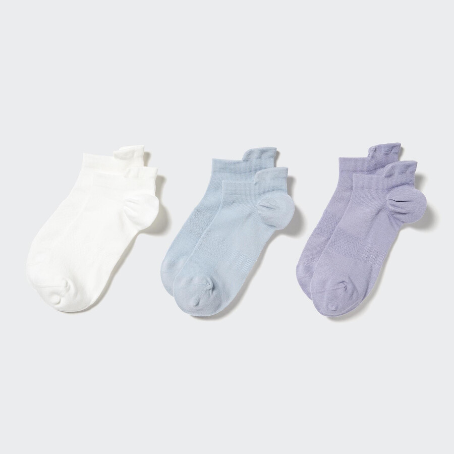 dam uniqlo ankle sports tre par strumpor vita