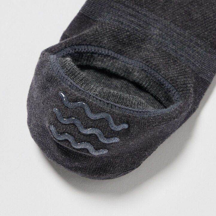 uniqlo mesh invisible no show tre par damstrumpor mörkgrå