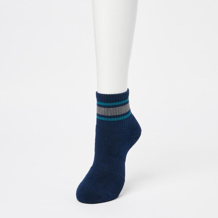 uniqlo ribbade tre par damstrumpor marinblå