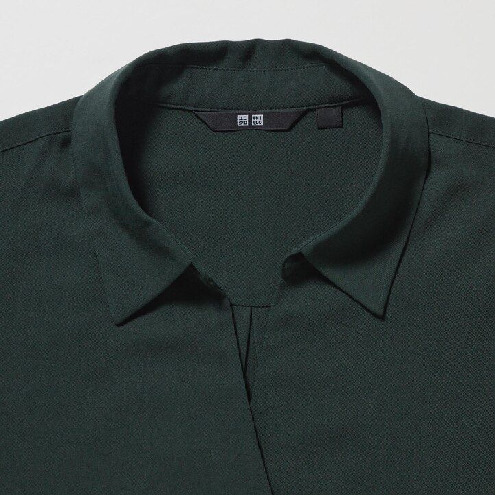 vit uniqlo rayon skipper collar 34 Ärmlös damblus