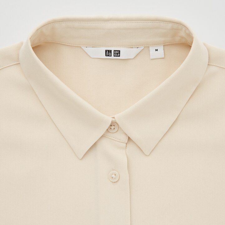 dam uniqlo rayonärmad blus svart