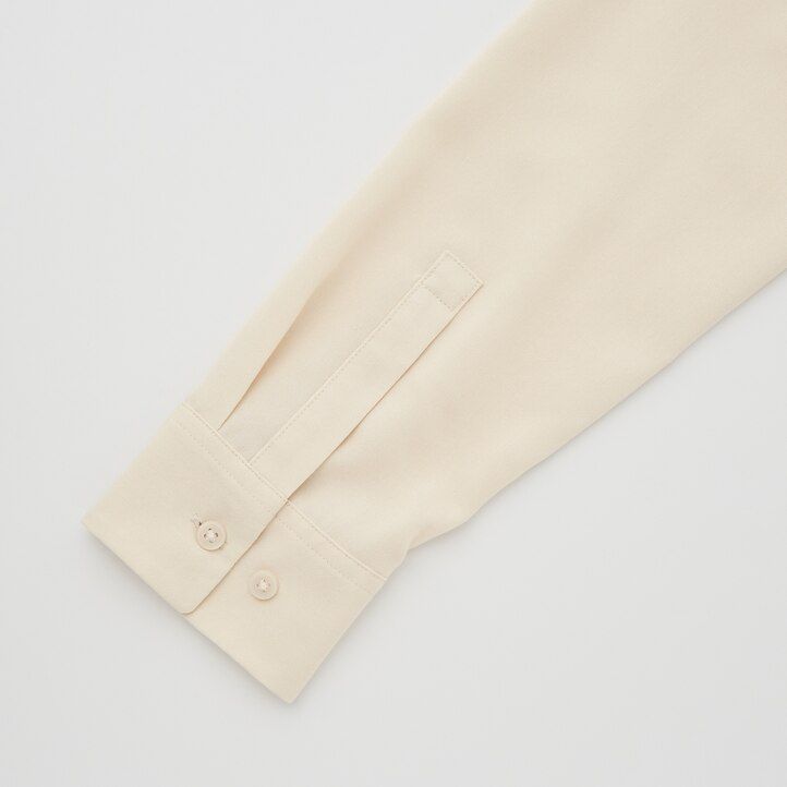 dam uniqlo rayonärmad blus svart