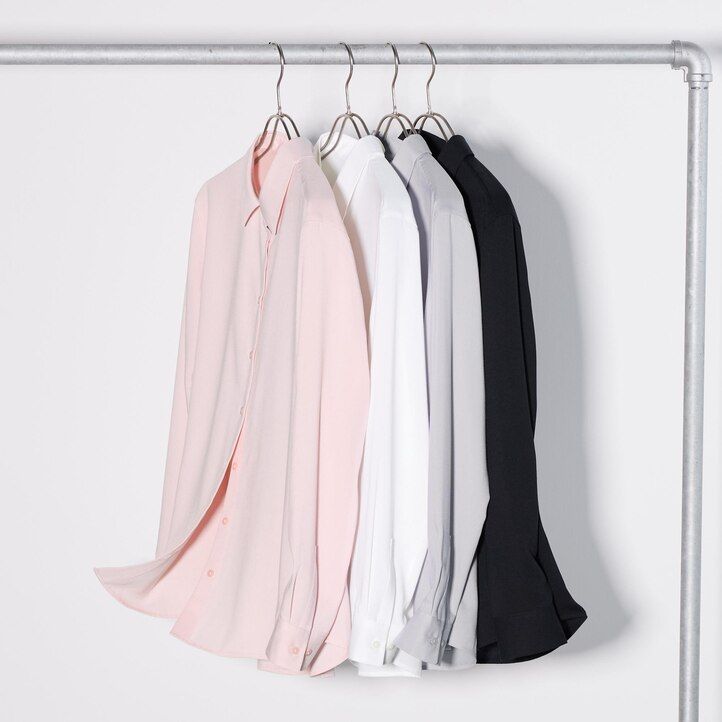 rosa uniqlo rayonärmad damblus