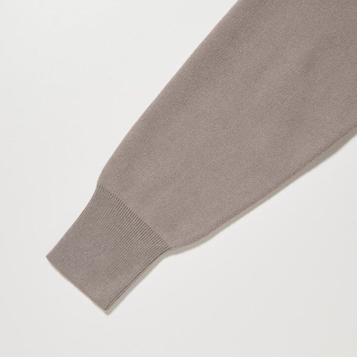 grön uniqlo souffle garnklänning med slät ärm för kvinnor