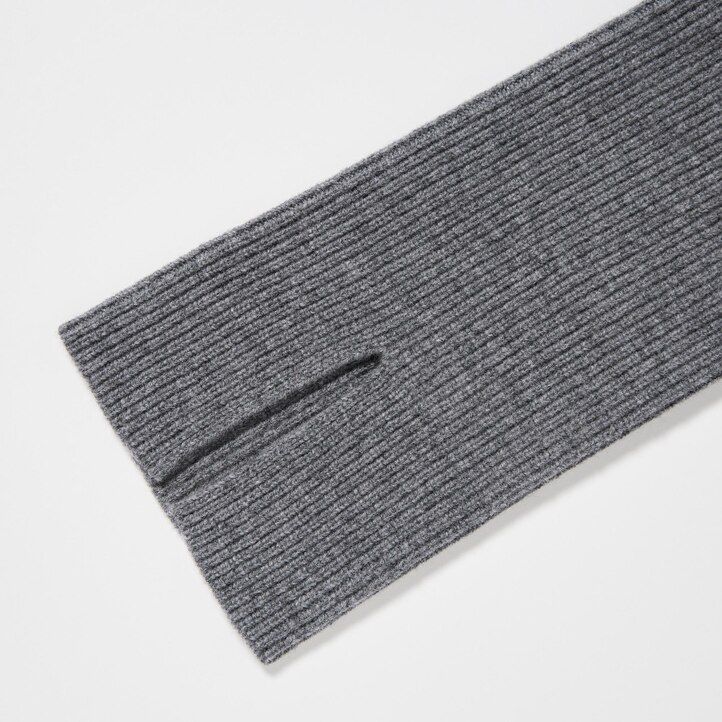 uniqlo stickad damklänning med båtringning och Ärmar svart