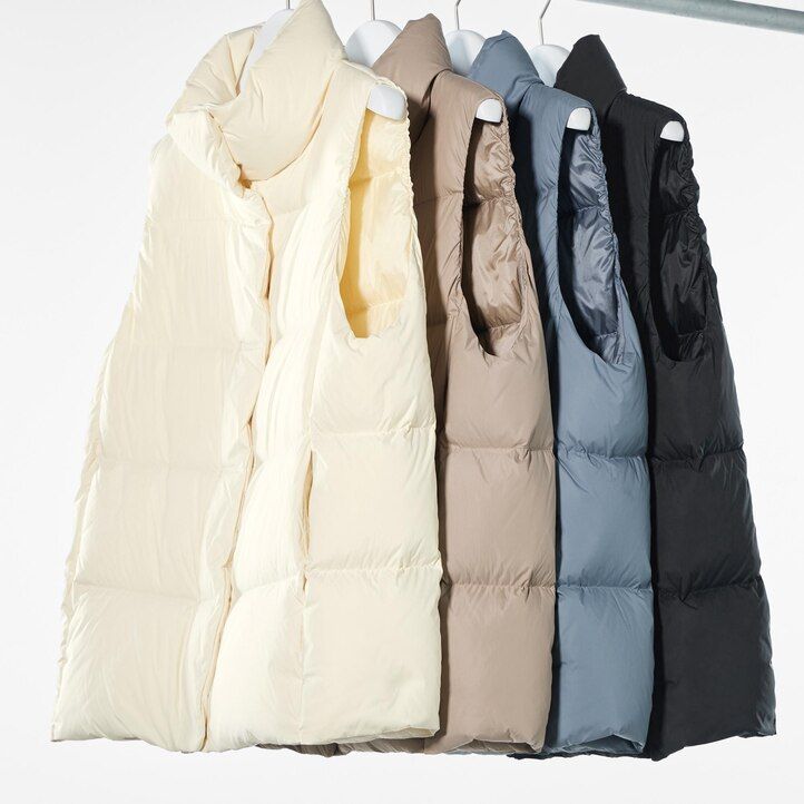uniqlo powder soft down nanodesign damjackor vit
