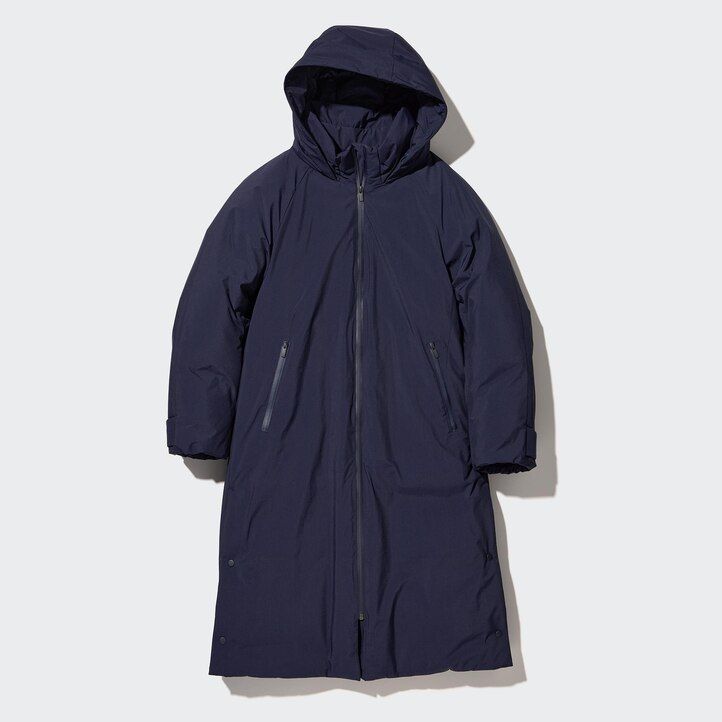 svarta uniqlo ultra warm hybrid dunjackor för dam