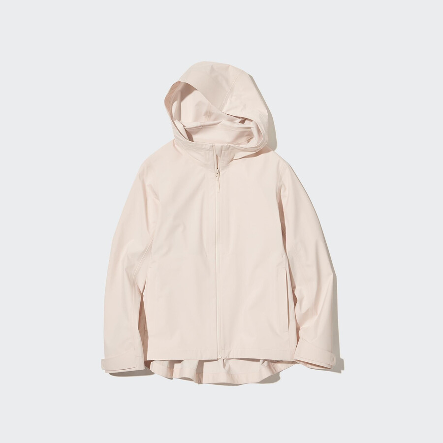 beige uniqlo blocktech-jackor för kvinnor