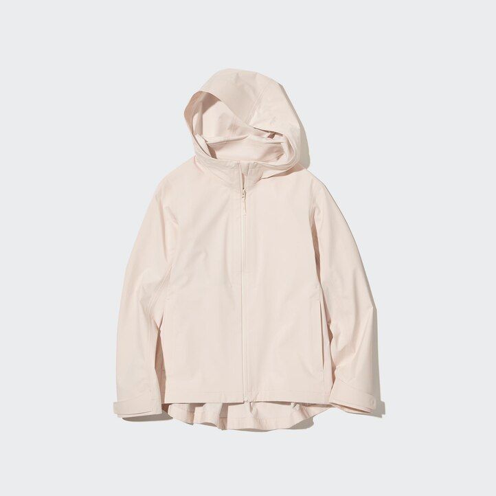 beige uniqlo blocktech-jackor för kvinnor
