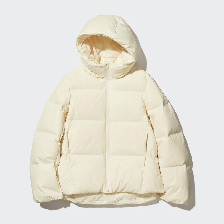 uniqlo sömlösa dunjackor för kvinnor olivgrön