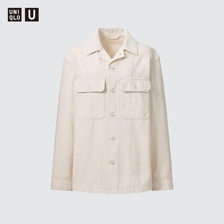 grå uniqlo denim damjackor
