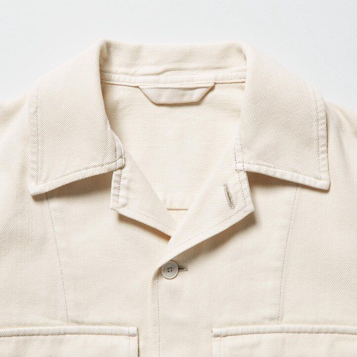 grå uniqlo denim damjackor