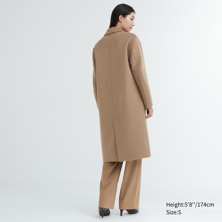 uniqlo ullblandade damjackor beige