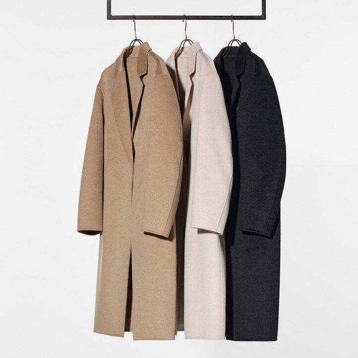 uniqlo ullblandade damjackor beige