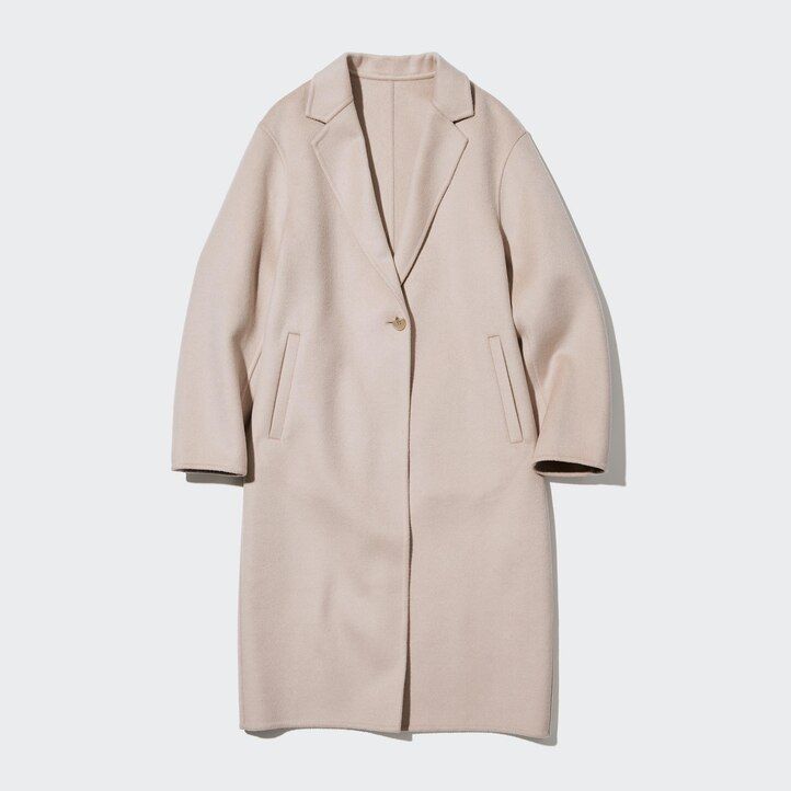 uniqlo ullblandade damjackor beige