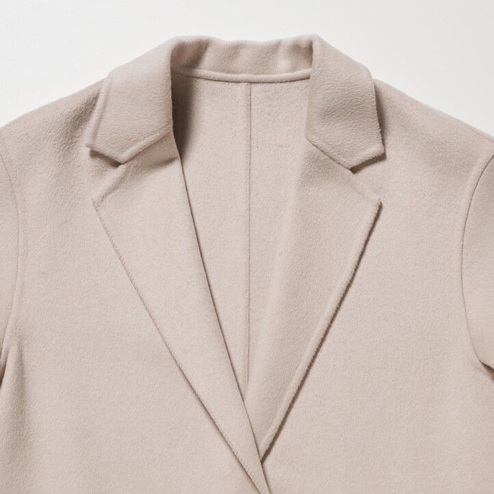 uniqlo ullblandade damjackor beige