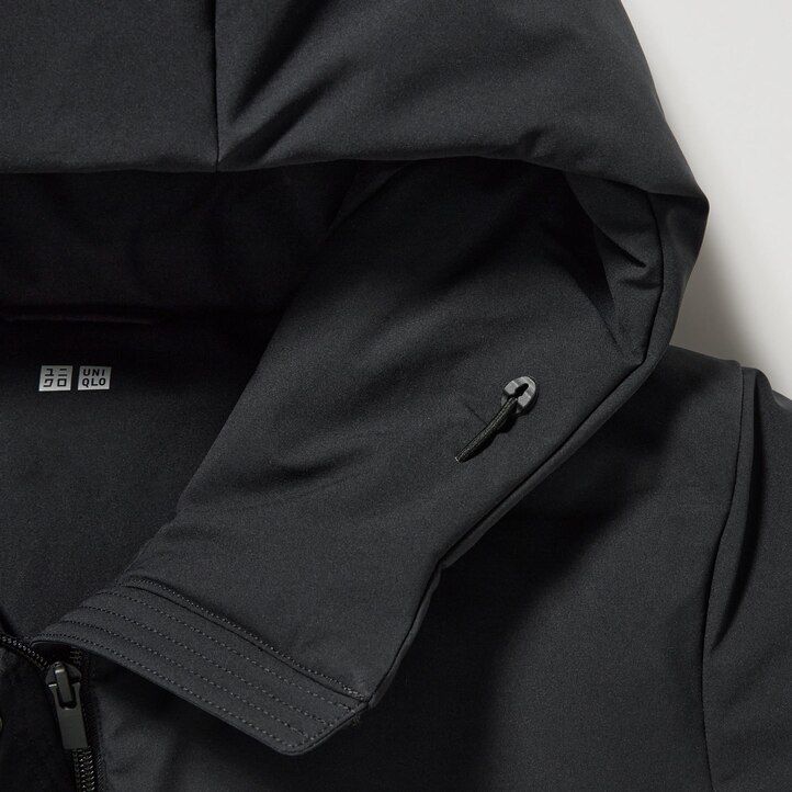 uniqlo seamless dunjackor dam svarta