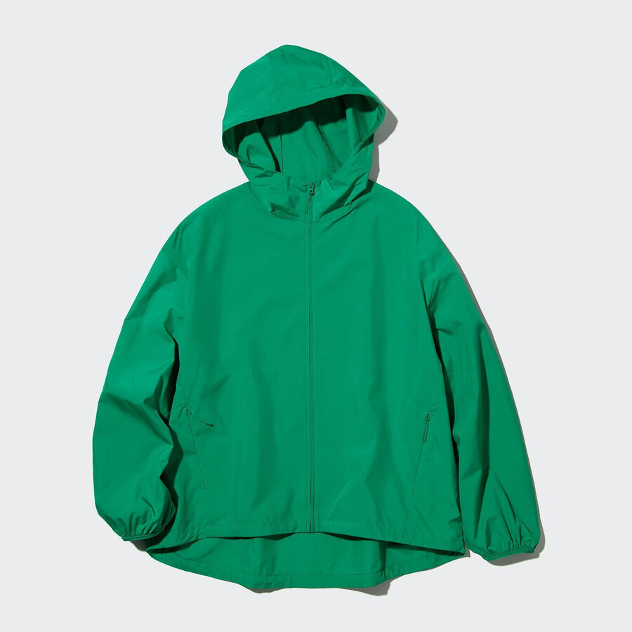uniqlo uv-skyddande fickjackor gröna för kvinnor