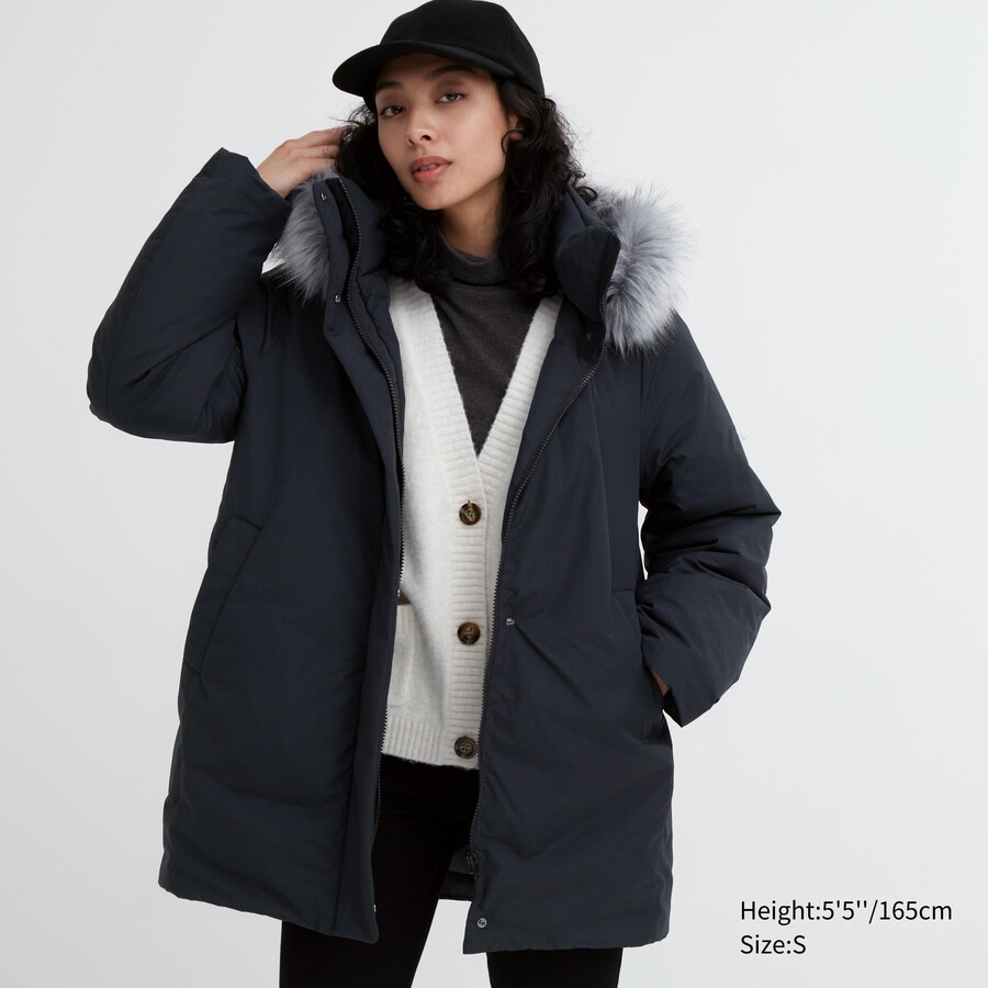 uniqlo hybrid dunjackor dam svarta